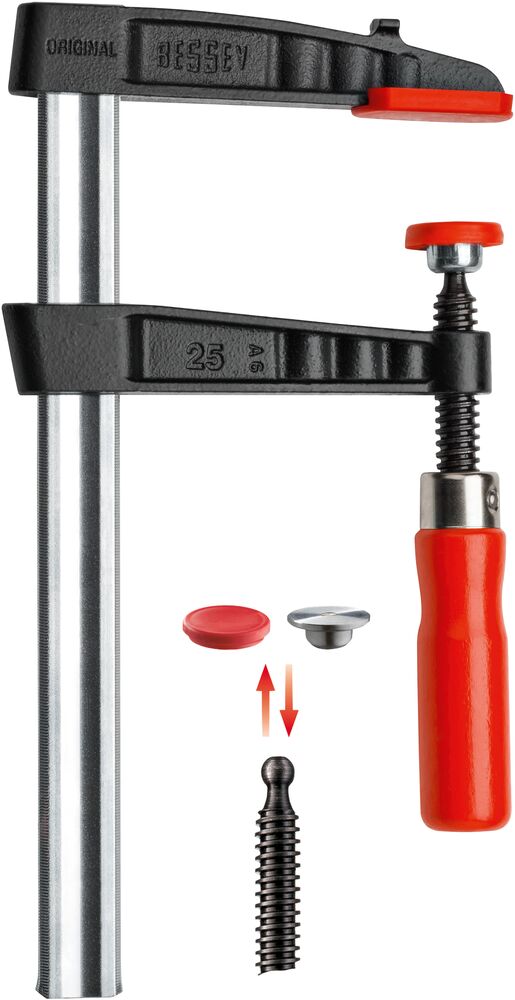 BESSEY Temperguss-Schraubzwinge TG25
