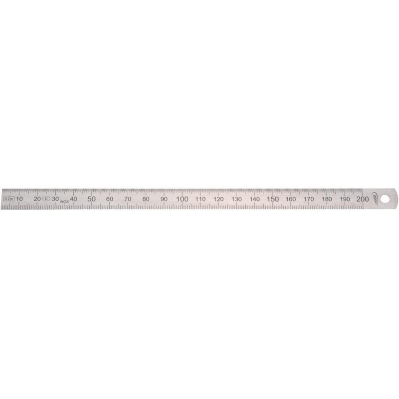 Biegsamer Stahlmaßstab 200 x 13 x 0,5 mm Biegsamer Stahlmaßstab 200 x 13 x 0,5 mm