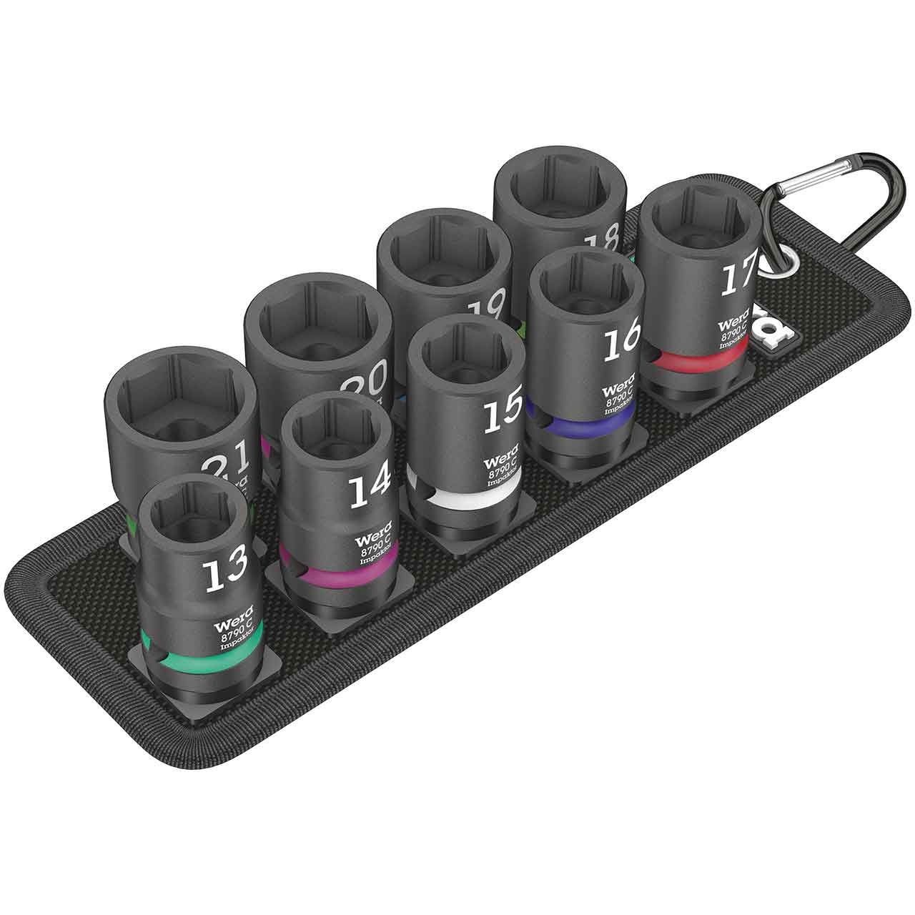 WERA Belt C Impaktor 1 Steckschlüsseleinsatz-Satz, 1/2"-Antrieb, 10-teilig WERA Belt C Impaktor 1 Steckschlüsseleinsatz-Satz, 1/2"-Antrieb, 10-teilig