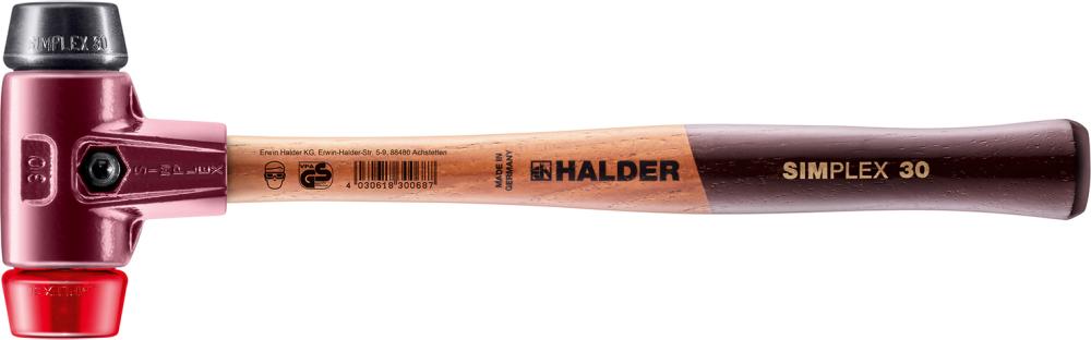HALDER Schonhammer SIMPLEX Gummi/Plastik 50mm HALDER Schonhammer SIMPLEX Gummi/Plastik 50mm