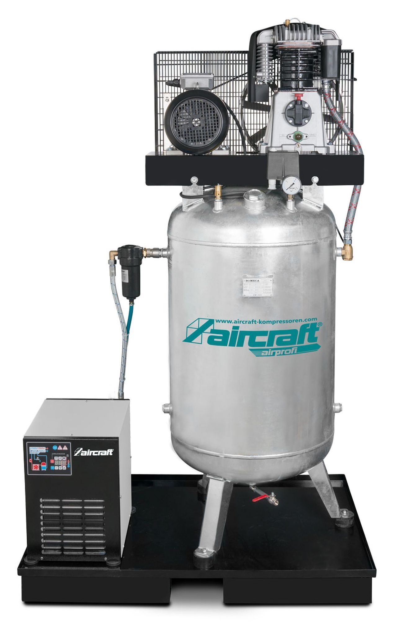 AIRCRAFT Stationärer Kolbenkompressor (15 bar) AIRPROFI 753/270/15 VK