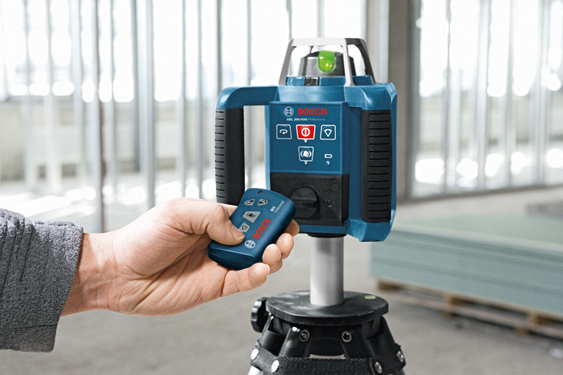 BOSCH Rotationslaser GRL 300 HVG, 2 x Batterie LR20 1,5V im Handwerkerkoffer