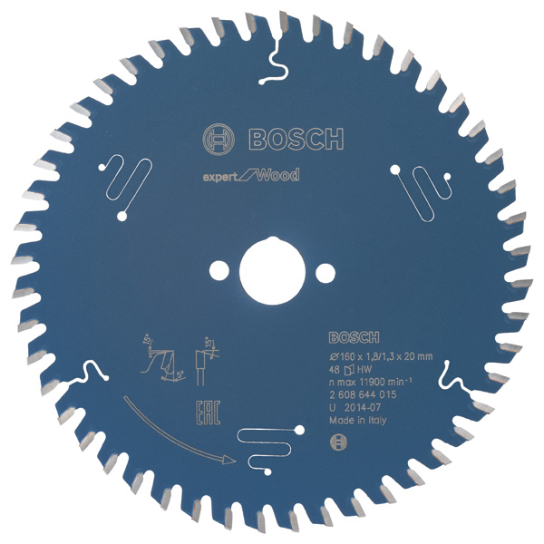 BOSCH Kreissägeblatt Expert for Wood, 160 x 20 x 1,8 mm, 48 BOSCH Kreissägeblatt Expert for Wood, 160 x 20 x 1,8 mm, 48