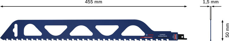 BOSCH EXPERT ‘Hollow Brick’ S 2243 HM Säbelsägeblatt, 1 Stück BOSCH EXPERT ‘Hollow Brick’ S 2243 HM Säbelsägeblatt, 1 Stück