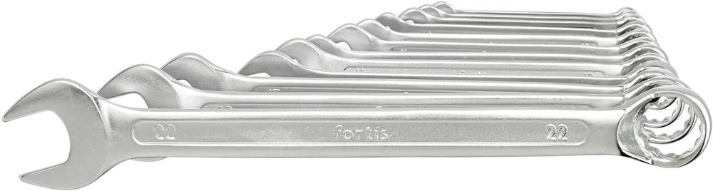 FORTIS Ringmaulschlüssel-Satz DIN3113B 6-22mm 12-teilig in Karton