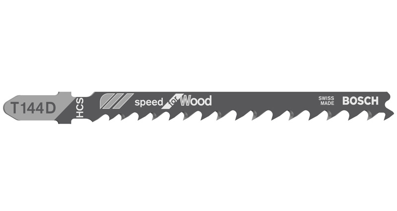 BOSCH Stichsägeblatt T 144 D Speed for Wood, 5er-Pack