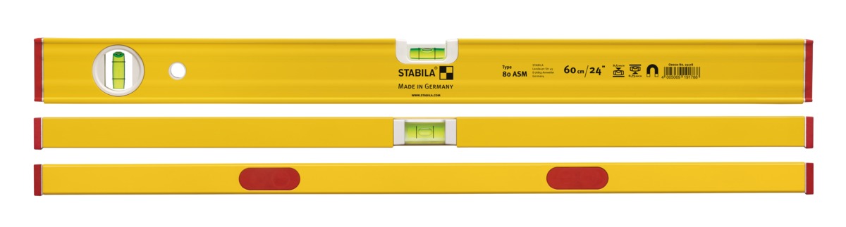 STABILA Wasserwaage Type 80 ASM, 100 cm