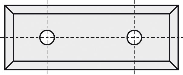 BRÜCK HW-WP 29,5x12x1,5 mm B20, 1 VPE = 10 Stück