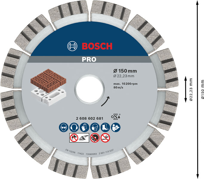 BOSCH Diamanttrennscheibe Best for Abrasive BOSCH Diamanttrennscheibe Best for Abrasive