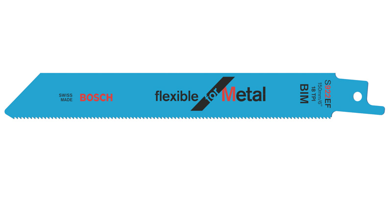 BOSCH Säbelsägeblatt S 922 EF, Flexible for Metal, 5er-Pack BOSCH Säbelsägeblatt S 922 EF, Flexible for Metal, 5er-Pack