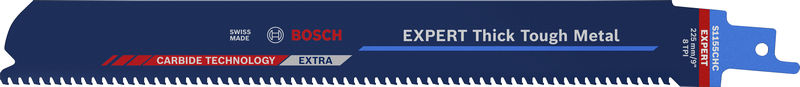 BOSCH EXPERT ‘Thick Tough Metal’ S 1155 CHC Säbelsägeblatt, 1 Stück BOSCH EXPERT ‘Thick Tough Metal’ S 1155 CHC Säbelsägeblatt, 1 Stück