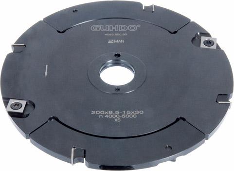 GUHDO HW-Wendeplatten-Zapfenfräser Z4 V4 Ø 200mm