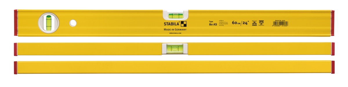 STABILA Wasserwaage Type 80 AS, 60 cm