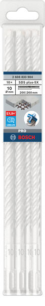 BOSCH PRO SDS plus-5X Hammerbohrer, 10 x 200 x 260 mm, 10-tlg.