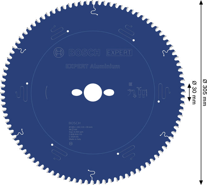 BOSCH Kreissägeblatt Expert for Aluminium, 305 x 30 x 2,8 mm, 96 BOSCH Kreissägeblatt Expert for Aluminium, 305 x 30 x 2,8 mm, 96