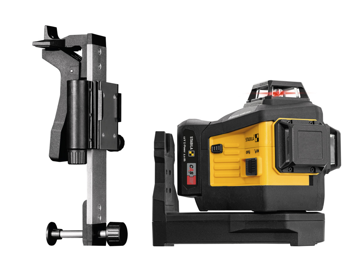 STABILA Multilinien-Laser LAX 600, 12-V-System, 7-teiliges Set, mit Akku und Ladegerät (EU)