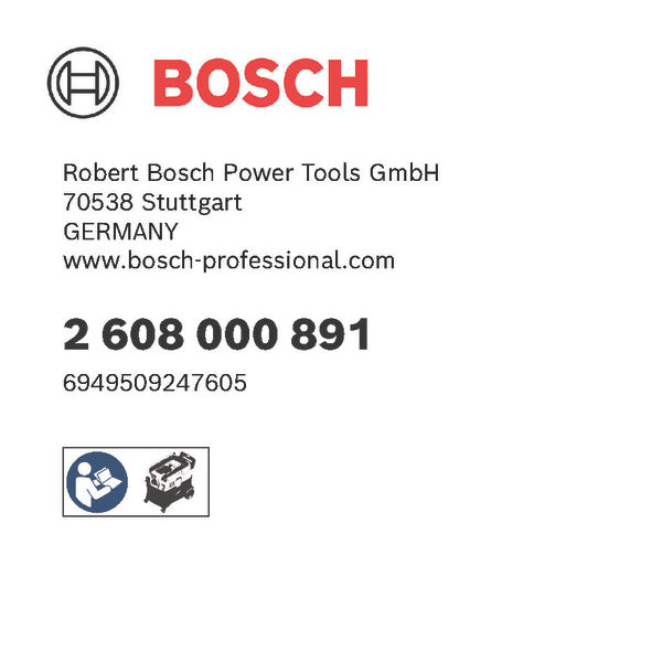 BOSCH Vliesbeutel BOSCH Vliesbeutel