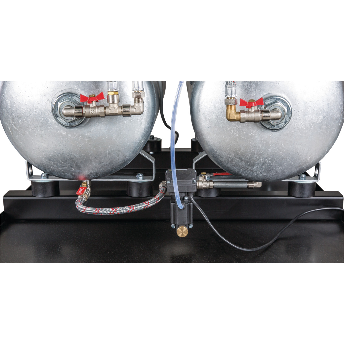 AIRCRAFT Stationärer Kolbenkompressor AIRPROFI DUO 703/2x75/13 KK