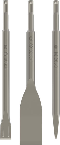 BOSCH 3-teiliges Meißelset, SDS plus, 0/20/40 mm BOSCH 3-teiliges Meißelset, SDS plus, 0/20/40 mm