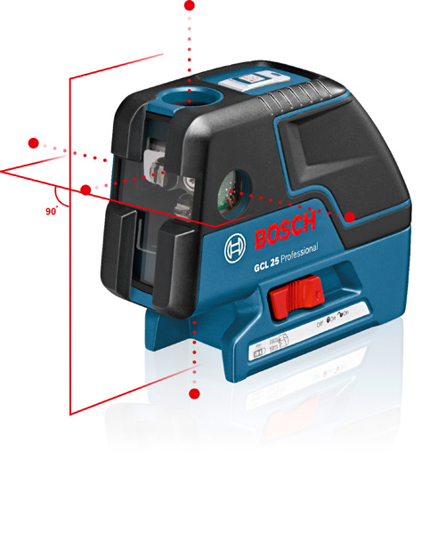 BOSCH Kombilaser GCL 25, 4 x 1,5 V-LR6-Batterie (AA) BOSCH Kombilaser GCL 25, 4 x 1,5 V-LR6-Batterie (AA)