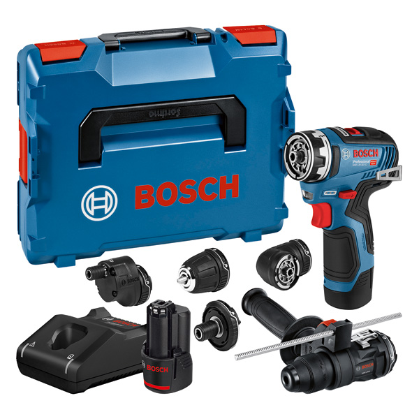 BOSCH Akku-Bohrschrauber GSR 12V-35 FC + 2 x Akku 3,0 Ah Adapter in L-BOXX BOSCH Akku-Bohrschrauber GSR 12V-35 FC + 2 x Akku 3,0 Ah Adapter in L-BOXX