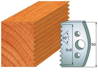 Profilmesser-Paar SP 50mm Nr. 24 Guhdo