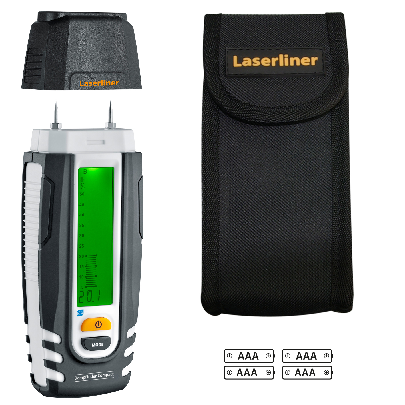 LASERLINER Materialfeuchtemessgerät DampFinder Compact Plus LASERLINER Materialfeuchtemessgerät DampFinder Compact Plus
