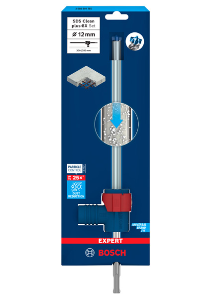 BOSCH EXPERT SDS Clean plus-8X Hammerbohrer-Set 12 x 200 x 350 mm BOSCH EXPERT SDS Clean plus-8X Hammerbohrer-Set 12 x 200 x 350 mm