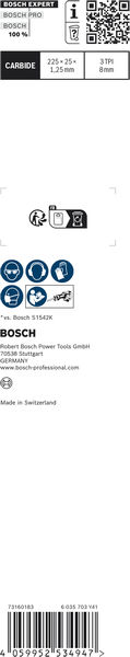 BOSCH EXPERT ‘Tough Wood’ S 1142 KHM Säbelsägeblatt, 3 Stück BOSCH EXPERT ‘Tough Wood’ S 1142 KHM Säbelsägeblatt, 3 Stück