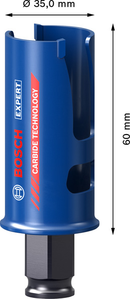 BOSCH EXPERT Construction Material Lochsäge, 35 x 60 mm BOSCH EXPERT Construction Material Lochsäge, 35 x 60 mm