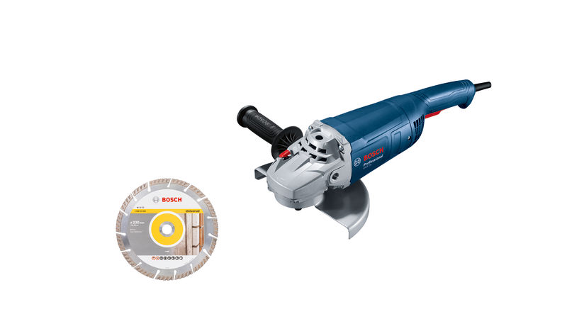 BOSCH Winkelschleifer GWS 20-230 P inkl. Diamant-Trennscheibe