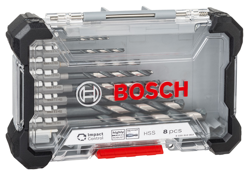 BOSCH PRO Metal HSS-G Impact Spiralbohrer Set, 8-tlg., in Box BOSCH PRO Metal HSS-G Impact Spiralbohrer Set, 8-tlg., in Box