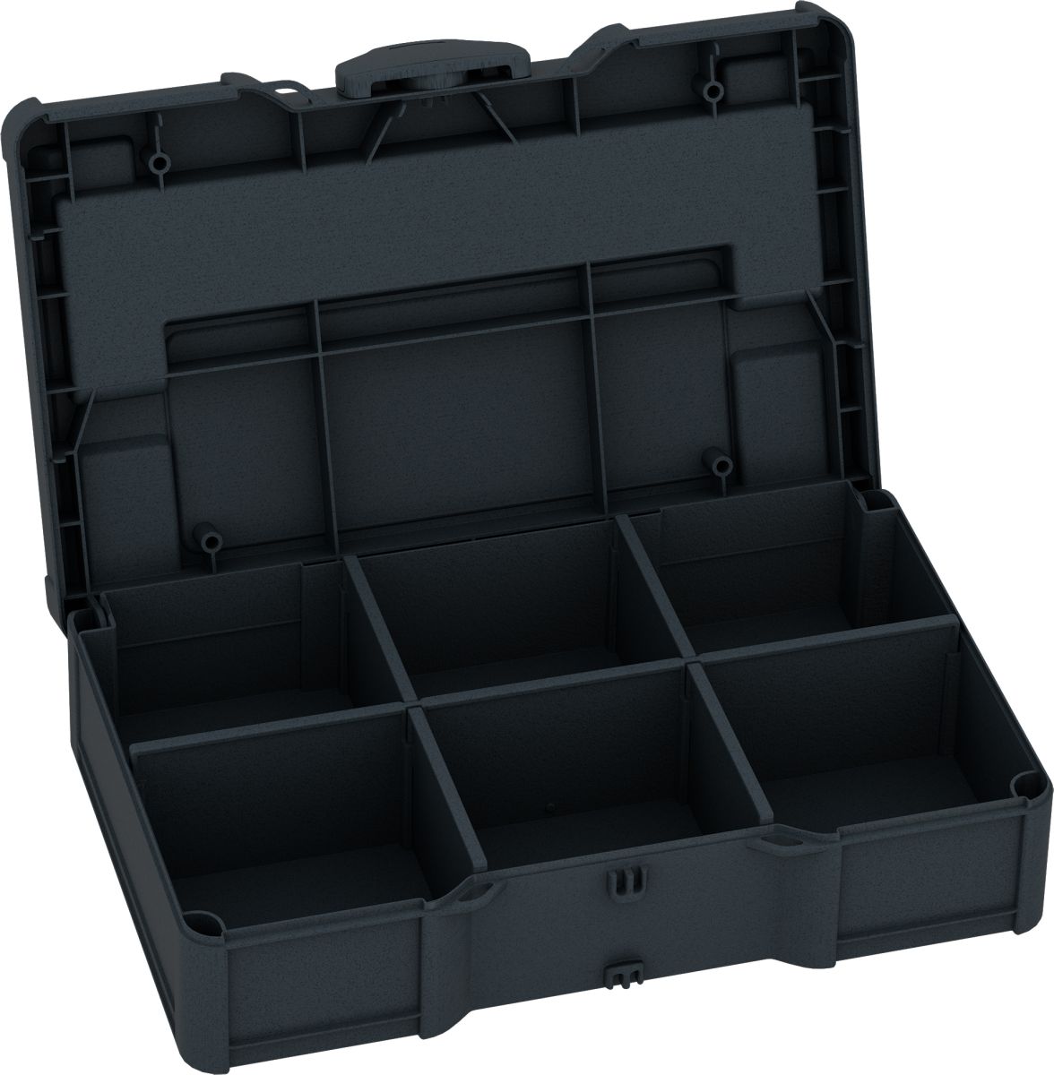 TANOS Systainer3 S mit Fachteiler inkl. 1x Fachteiler groß, 4x Fachteiler klein anthrazit (RAL 7016)